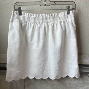 White elastic waist jcrew skirt